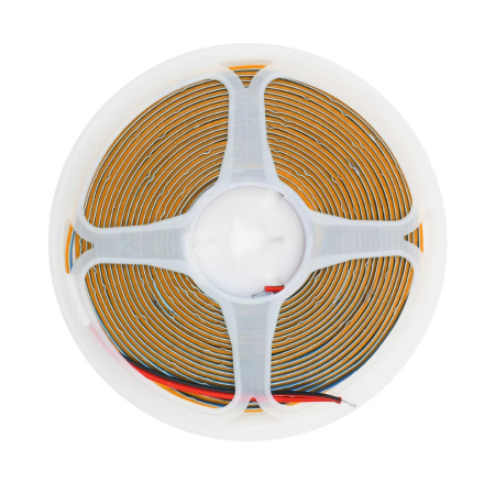Banda LED COB alb cald 12V, 10m, 9W/m, 400 LED/m, latime 8mm, lumina continua, 3000K, Free Cut [4]