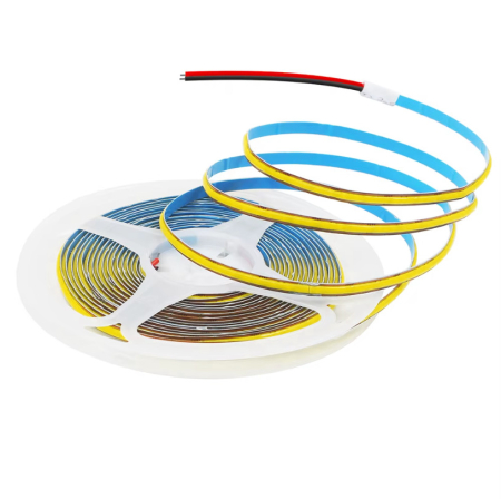 Banda led - Banda LED COB alb natural 12V, 10m, 9W/m, 400 LED/m, latime 8mm, lumina continua, 4000K, Free Cut