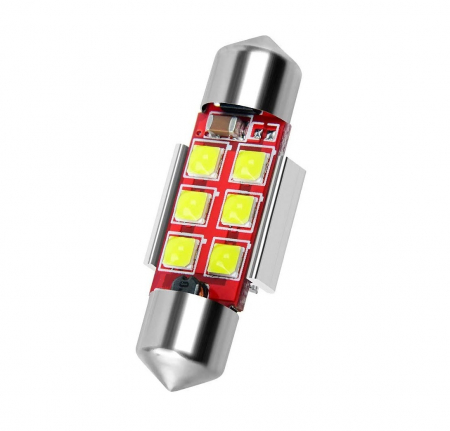 Accesorii si electrice auto - Bec auto C5W Sofit cu 6 led-uri 36mm
