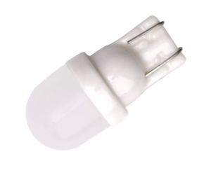 Bec auto led T10 12V alb rece cu lupa mat 3030 [1]
