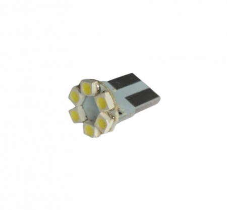 Accesorii si electrice auto - Bec auto T10 PCB cu 6 led-uri 3030