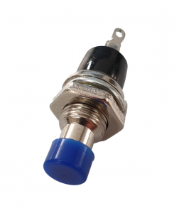 Intrerupatoare si comutatoare de circuit - Buton fara retinere cu montare pe panou OFF-(ON) NO PBS-110 Albastru 6,5mm 10107327