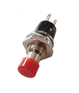 Intrerupatoare si comutatoare de circuit - Buton fara retinere cu montare pe panou OFF-(ON) NO PBS-110 Rosu 6,5mm