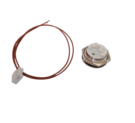 Buton Push Metalic, 12-24V DC, 19mm, fara Retinere, conector 2 fire 20cm [1]