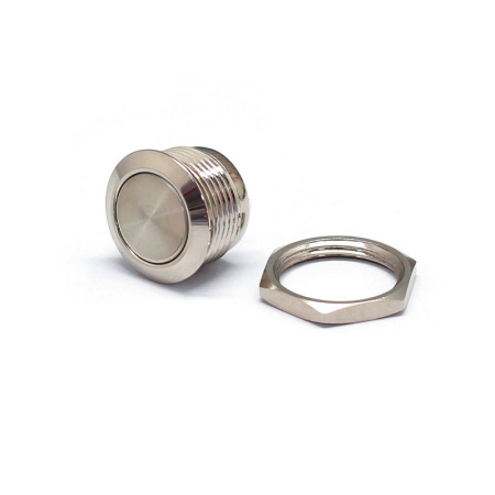 Buton Push Metalic, 12V DC, 19mm, fara Retinere [1]