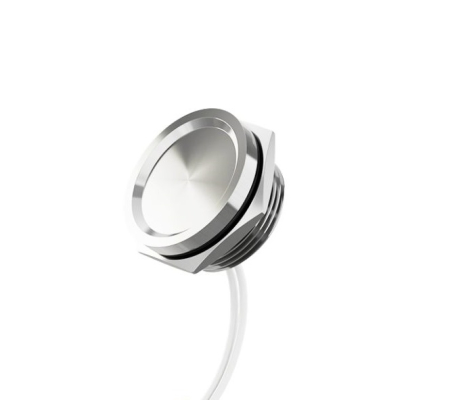 Buton intrerupator piezo (touch), fara retinere, cu impuls, 19mm 12-24V otel inoxidabil 1NO YD19-CW-ESS10M [0]