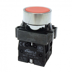 Intrerupatoare si comutatoare de circuit - Buton rosu cu apasare cu doua contacte si 2 pozitii LA167-B2-BA45