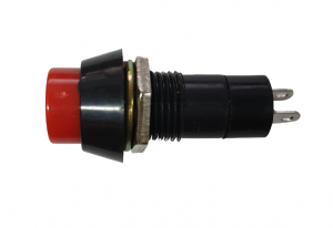 Intrerupatoare si comutatoare de circuit - Buton rotund cu retinere cu montare pe panou OFF-ON  Rosu 12mm Plastic 250V 3A
