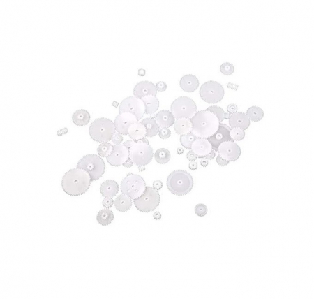 Robotica - Set 58 roti dintate din plastic pentru hobby OKYN0223-2