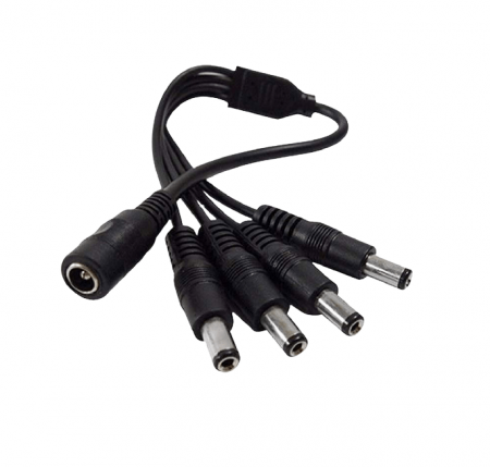 Cabluri cu conectori - Cablu de alimentare splitter 4 iesiri 5.5*2.1
