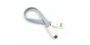 Cabluri de date - Cablu de date USB-Micro USB Magnetic gri, USB v2.0 lungime 22 cm