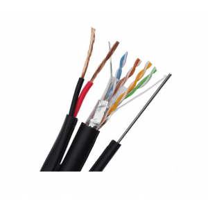 Cabluri de semnal - Cablu FTP CAT5E CCA cu sufa si alimentare 2x1mm 0,5mm