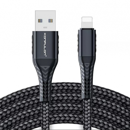 Cabluri USB - Cablu incarcare telefon 3A, USB - Lightning, 1 m, negru DC33-B