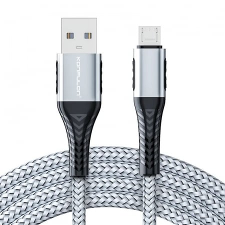 Cabluri USB - Cablu incarcare telefon 3A, USB - Micro, 2 m, gri DC32C-GY