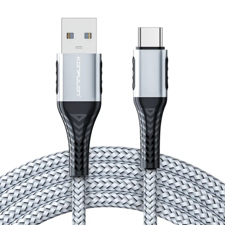 Cabluri USB - Cablu incarcare telefon 60W, USB - Type C, 2 m, gri DC34C-GY