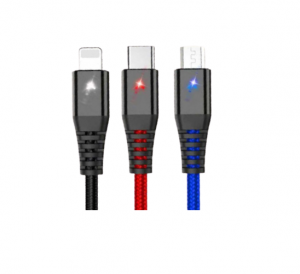 Cablu incarcare telefon 3 in 1 - USB la micro Type C Lightning Konfulon DC08 [1]