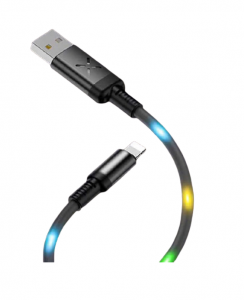 Cablu incarcare telefon USB Lightning 2A Konfulon DC10I negru [1]