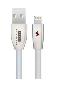 Cabluri de date - Cablu incarcare telefon USB Lightning 3.0A 1m Konfulon S54 alb