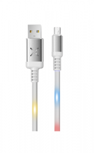 Cabluri de date - Cablu incarcare telefon USB micro 2A Konfulon DC09M alb