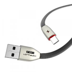 Cablu incarcare telefon USB Tip C 3.0A 1m Konfulon S58 alb [1]