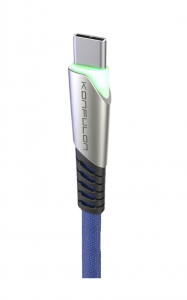Cabluri de date - Cablu incarcare telefon USB Type C 5A Konfulon DC18 albastru