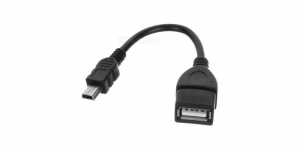 Cabluri cu conectori - Cablu OTG miniUSB mama - USB A tata