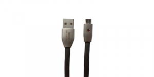 Accesorii GSM - Cablu plat cu indicator LED USB-MicroUSB 3A Konfulon S53 de 1m