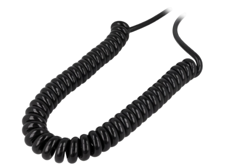 Cabluri de semnal - Cablu spiralat neecranat 6 fire, 24AWG, extensibil 0.5m–2.5m, conductor 0.02mm, cablu retractabil flexibil
