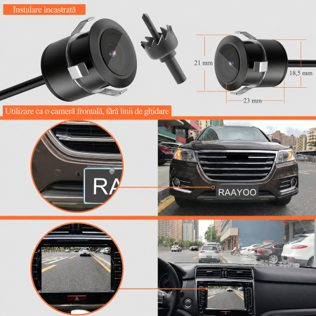 Camera auto AHD 1080P/CCD, 170 grade, fata sau marsarier (AHD-03) [1]