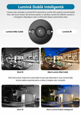 Camera supraveghere IP Wi-Fi Dahua IPC-F5D-IL-0280B, 5MP, 2.8mm, IR 30m, lumina calda, microfon, microSD, IP67 [4]