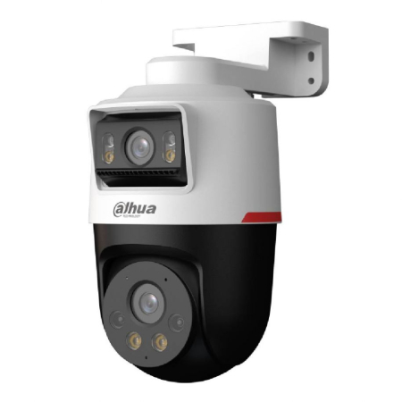 Supraveghere video - Camera IP Dahua IPC-PTS2249B-E2-S-PV-PRO, 2+2 MP, Dual Lens PTZ, WizColor, Active Deterrence, audio bidirectional, PoE, IP66, microSD max 256GB