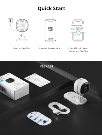 Camera WiFi Sonoff S-Cam, 1080p, IR, slot card [2]