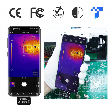 Camera termica UTi260M pentru telefon Android USB-C, 256x192, -20°C-550°C, aplicatie mobila, UNI-T [2]
