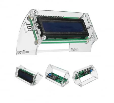 Carcasa display LCD 1620 I2C din plexiglas transparent OKN515-18 [1]