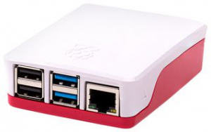 Raspberry PI - Carcasa compatibila Raspberry PI4 Alb/Rosu PI4B_CASE_RED/WHITE negru gri
