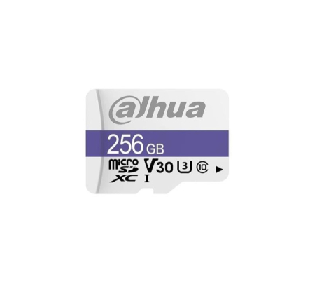 Carduri memorie - Card de memorie Dahua microSD 256GB, DHI-TF-C100, Clasa 10 UHS-I V30, 90MB/s, fara adaptor, supraveghere video