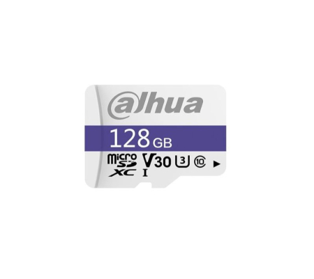 Carduri memorie - Card de memorie Dahua microSD 128GB, DHI-TF-C100, Clasa 10 UHS-I V30, 95MB/s, fara adaptor, supraveghere video