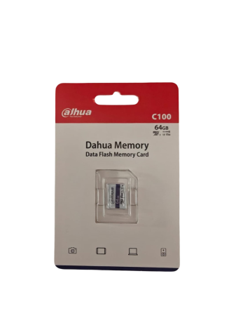 Card de memorie Dahua microSD 64GB, DHI-TF-C100, Clasa 10 UHS-I V30, 95MB/s, fara adaptor, supraveghere video [1]