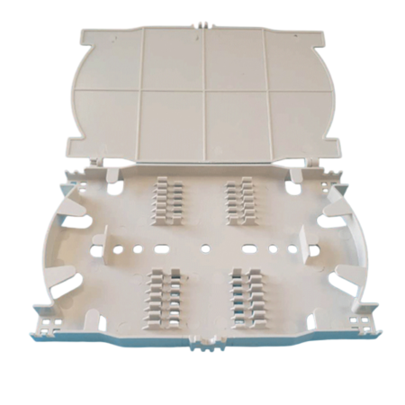 Accesorii - Tava sudura fibra optica splice tray universala pentru ODF si cutii FTTH, 24 splice, plastic ABS