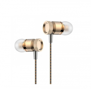 Casti audio cu fir - Casti audio cu fir pentru telefon Konfulon INA8 auriu