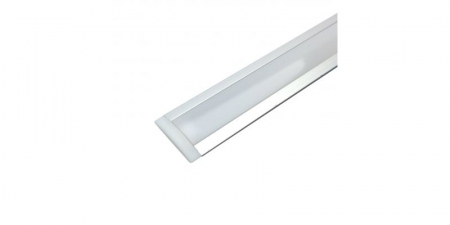 Accesorii banda led - Profil aluminiu / Canal Banda Led Hard Strip, capac alb mat, Lungime 2m, Dimensiuni 25x7x2000
