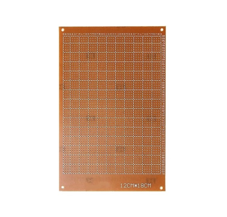 Placa prototipare universala 12x18cm, 2460 puncte lipire, pas 2.54mm, bakelita, cupru o fata, circuite electronice, DIY, laborator [1]