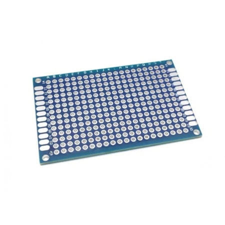 Set 2x Placa prototip PCB universala 4x6 cm double sided, fibra sticla, pas 2.54mm, lipire THT, electronica DIY [1]