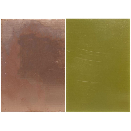 Set 2x Placa PCB goala 7x10 cm single sided, sticlotextolit FR4, strat cupru, grosime 1.5mm, electronica DIY [2]