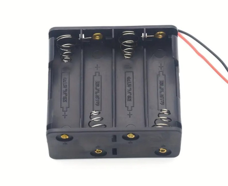 Suport baterii 8xAA, serie 12V, plastic ABS, mufa DC, alimentare electronica, DIY [1]