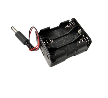 Suport baterii 6xAA, 9V, plastic ABS, mufa DC, alimentare electronica, Arduino, DIY [1]