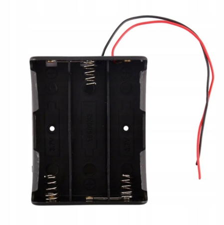 Suport baterii 3x18650, plastic ABS, cu cablu, 11.1V, 3S, DIY, Arduino, electronica [1]