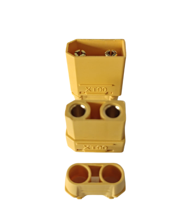Set conectori XT90 mama-tata, 90A, cu carcase de protectie, pentru acumulatori si modele RC (XT90-KIT) [1]