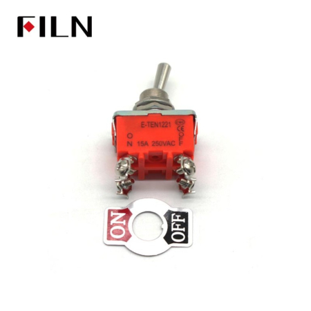 Intrerupator basculant cu mentinere, 2 pozitii, 4 pini cu surub, ON-OFF, 15A 250V, SPST, FL5-1221S [2]