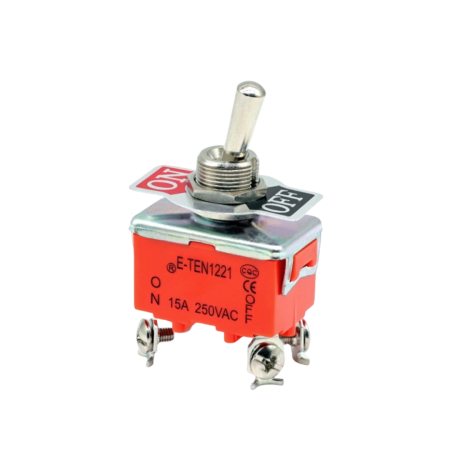 Intrerupatoare si comutatoare de circuit - Intrerupator basculant cu mentinere, 2 pozitii, 4 pini cu surub, ON-OFF, 15A 250V, SPST, FL5-1221S